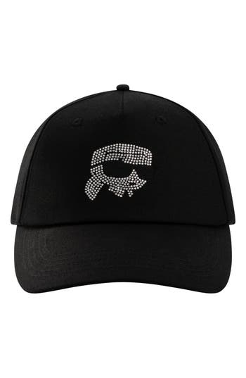 Karl Lagerfeld Paris Karl Rhinestone Studded Baseball Hat