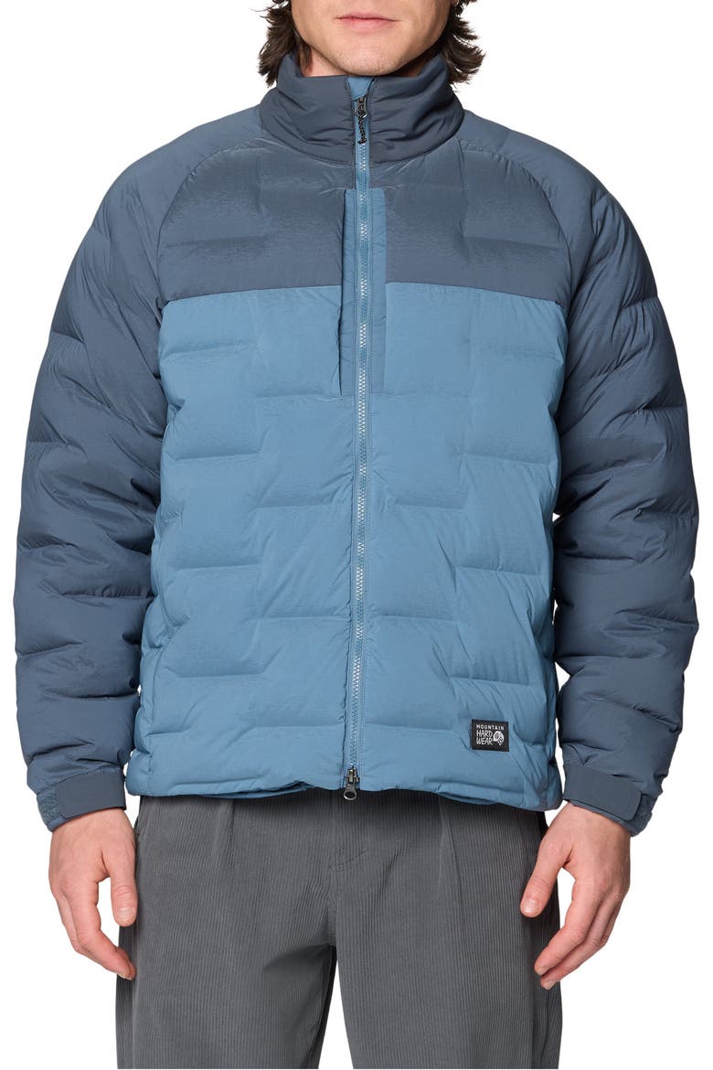 Stretchdown Big Baffle 700 Fill Power Down Jacket, Main, color, ADRIATIC BLUE/ MOON BLUE