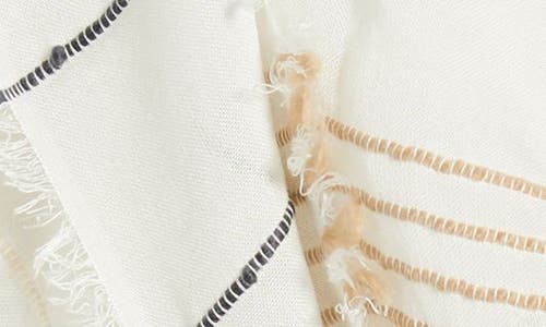 Tasha Striped Long Scarf In Neutral