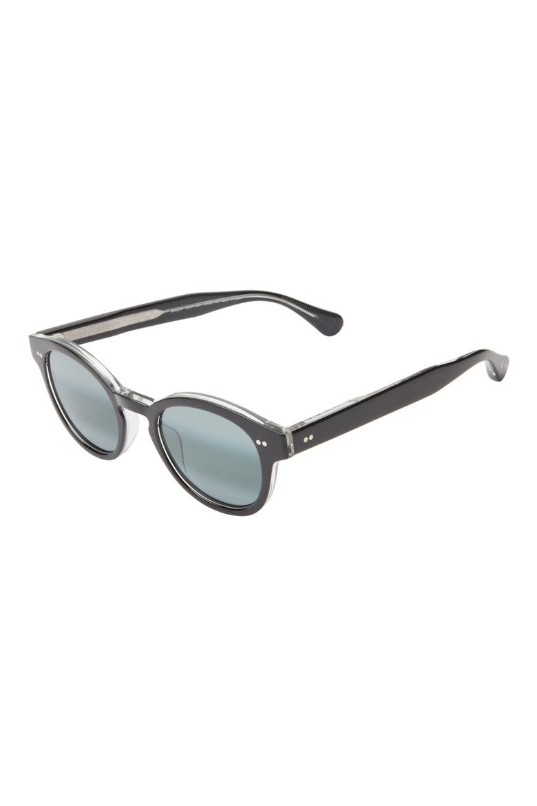 49mm Core Round Polarized Sunglasses, Alternate, color, BLACK BLACK GREY