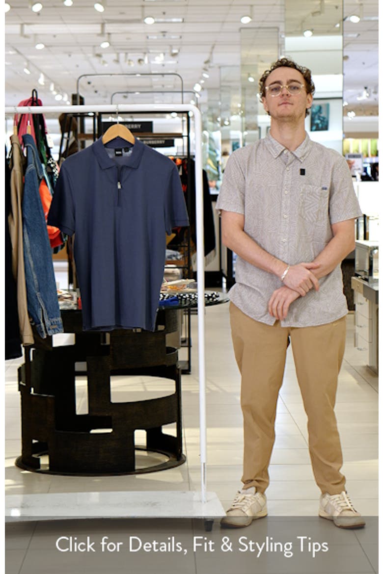 Paras Solid Lyocell & Cotton Zip Polo video