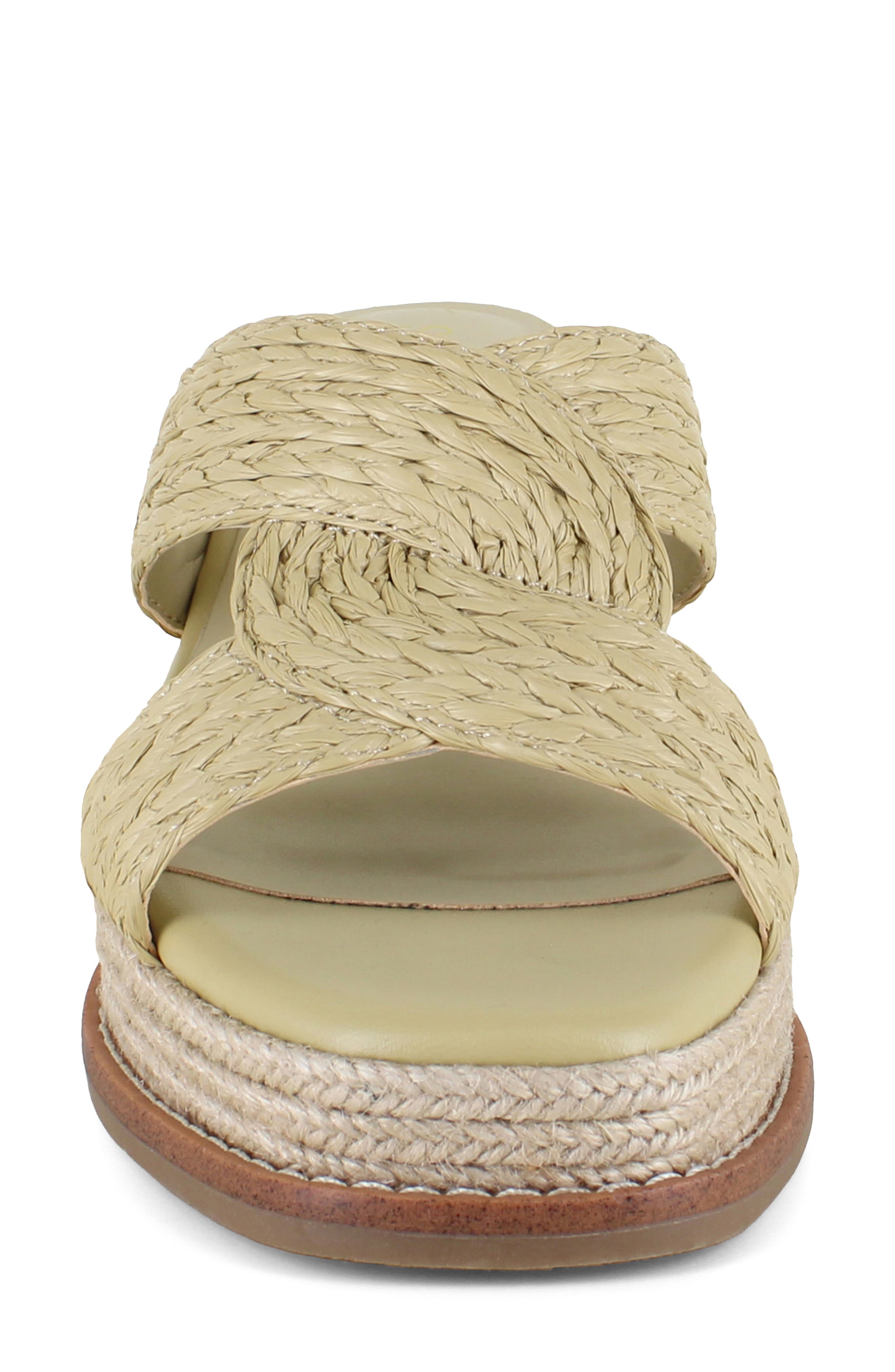 Daria Platform Wedge Sandal, Alternate, color, NATURAL