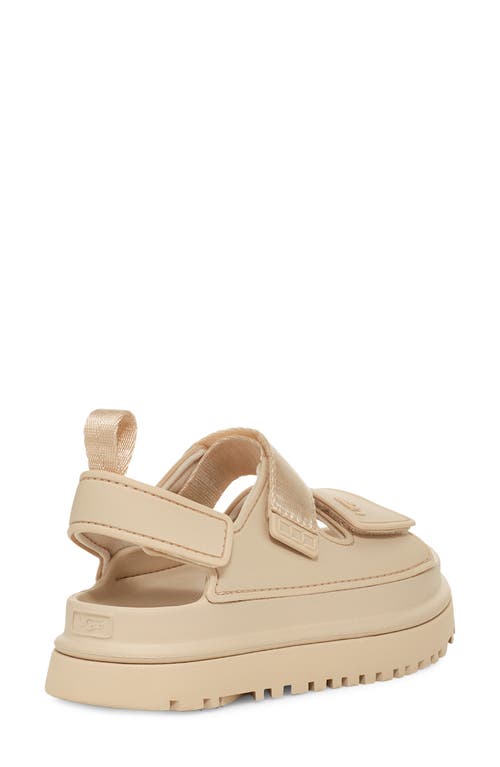 Ugg(r) Kids' Goldenglow Water Friendly Slingback Sandal In Sea Salt