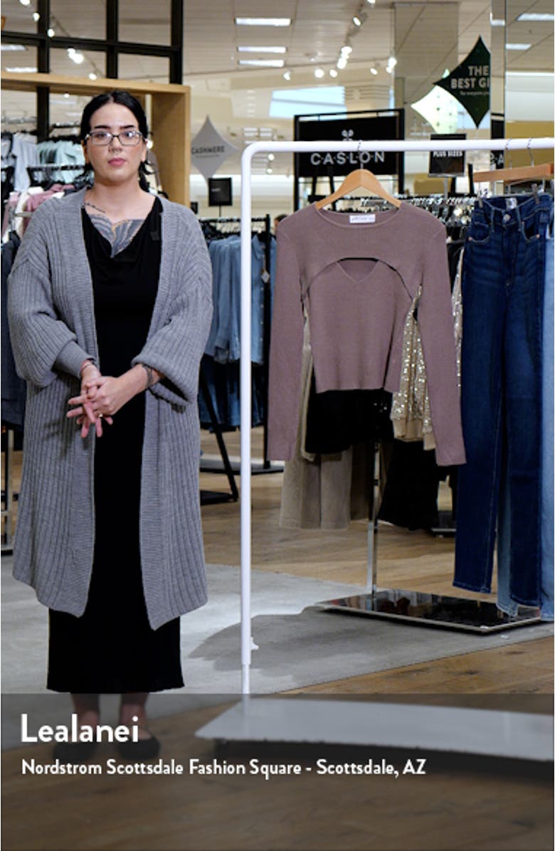 Jupiter Cutout Rib Sweater, sales video thumbnail