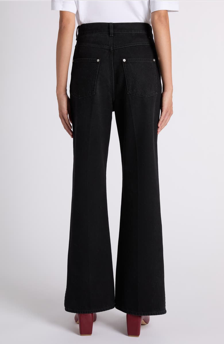 Bottega Veneta Wide Leg Jeans, Alternate, color, 1000 Black