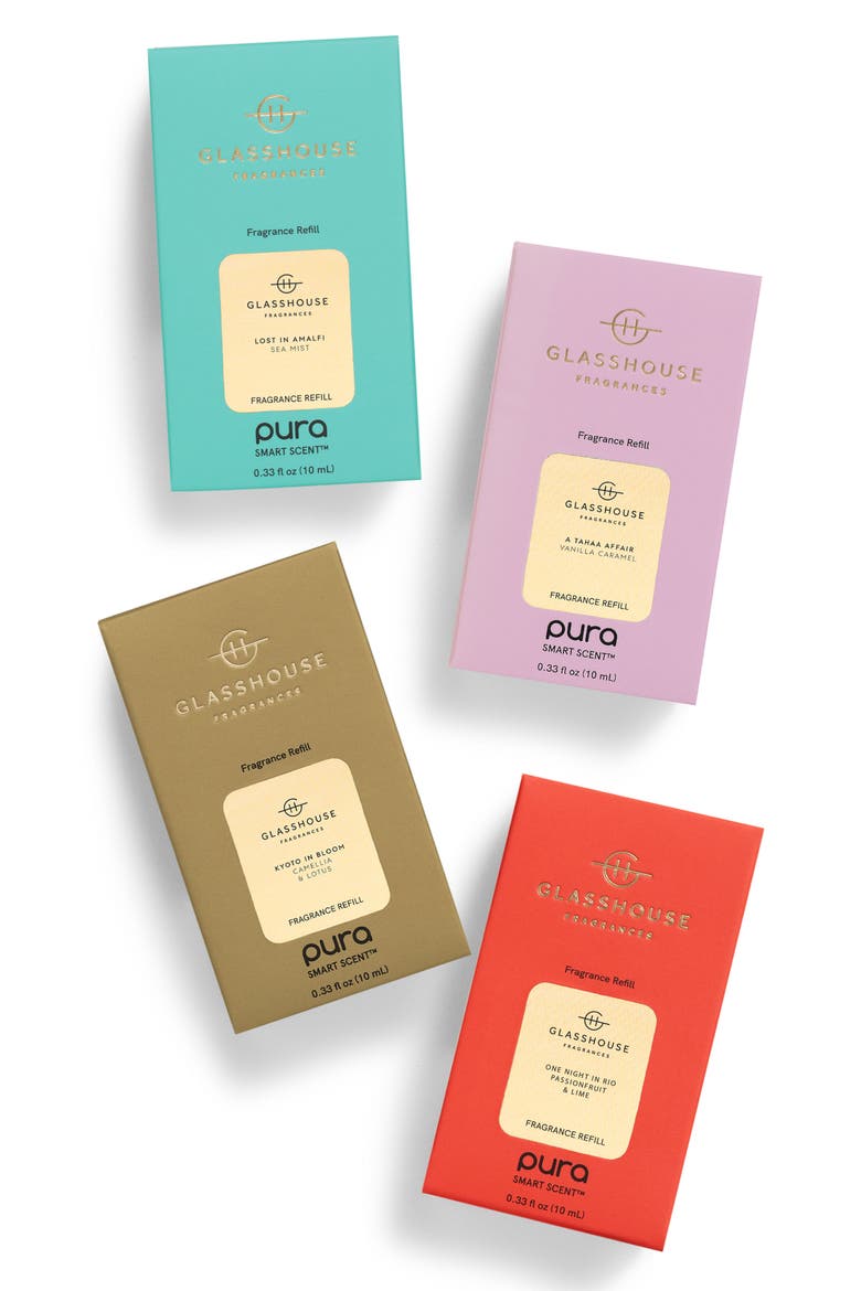 x Glasshouse 4-Pack Home Diffuser Fragrance Refill $84 Value, Alternate, color, NO COLOR