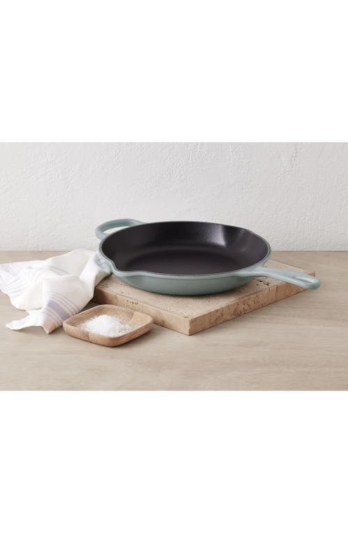 Le Creuset Signature Handle 10 1/4 Inch Enamel Cast Iron Skillet In Peche