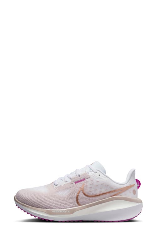 Nike Women's Vomero 17 Road Running Shoes (extra Wide) In Platinum/white/bronze