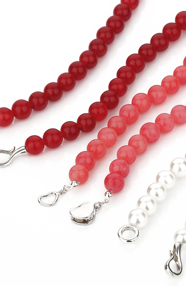 Bearfruit Jewelry Sterling Silver 18k Gold Plated Aeri Heart Clasp Necklace Dainty, Alternate, color, 