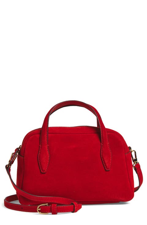 Medium Suede Crossbody Bag