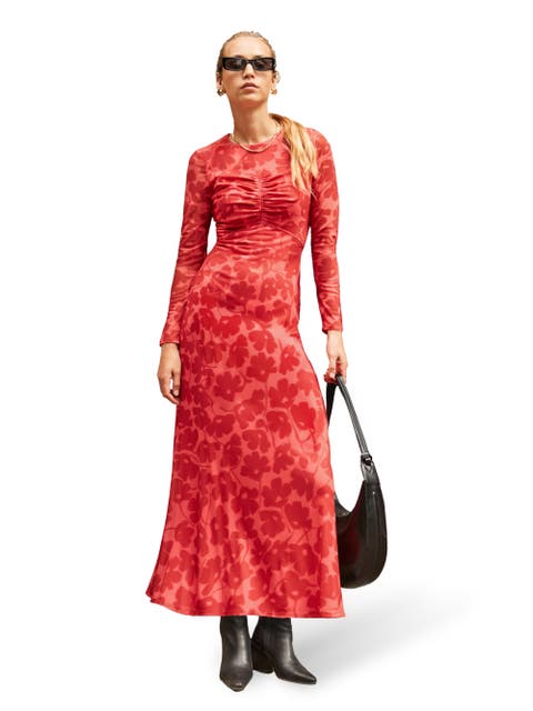Mesh Print Dress