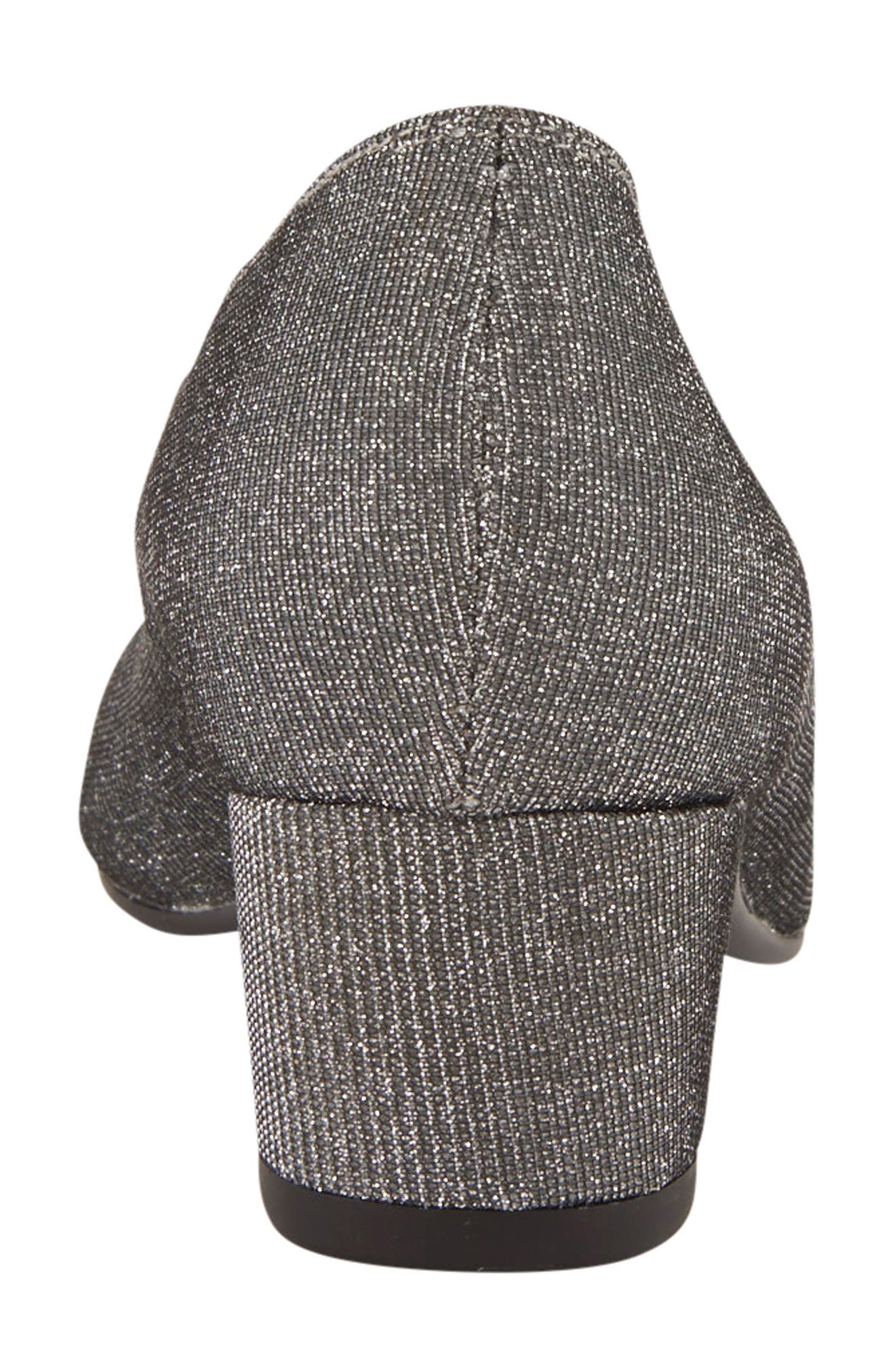 David Tate Suave Pump, Alternate, color, Silver Fabric