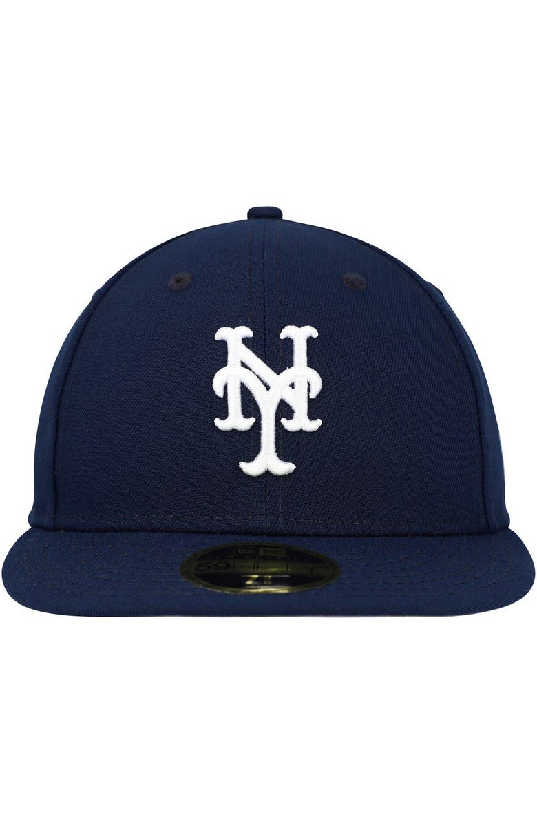 New Era Men's New Era Navy New York Mets Oceanside Low Profile 59FIFTY Fitted Hat, Alternate, color,
