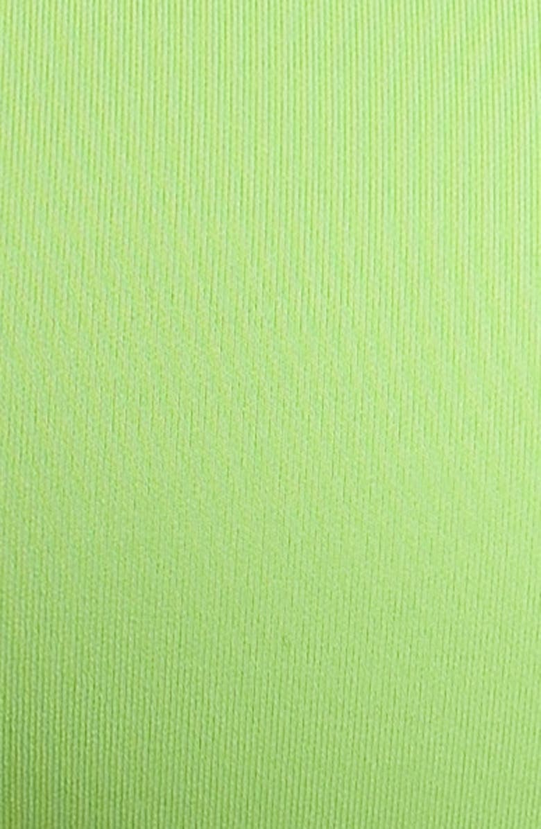 Good American Square Neck Compression Bikini Top, Alternate, color, Lime005