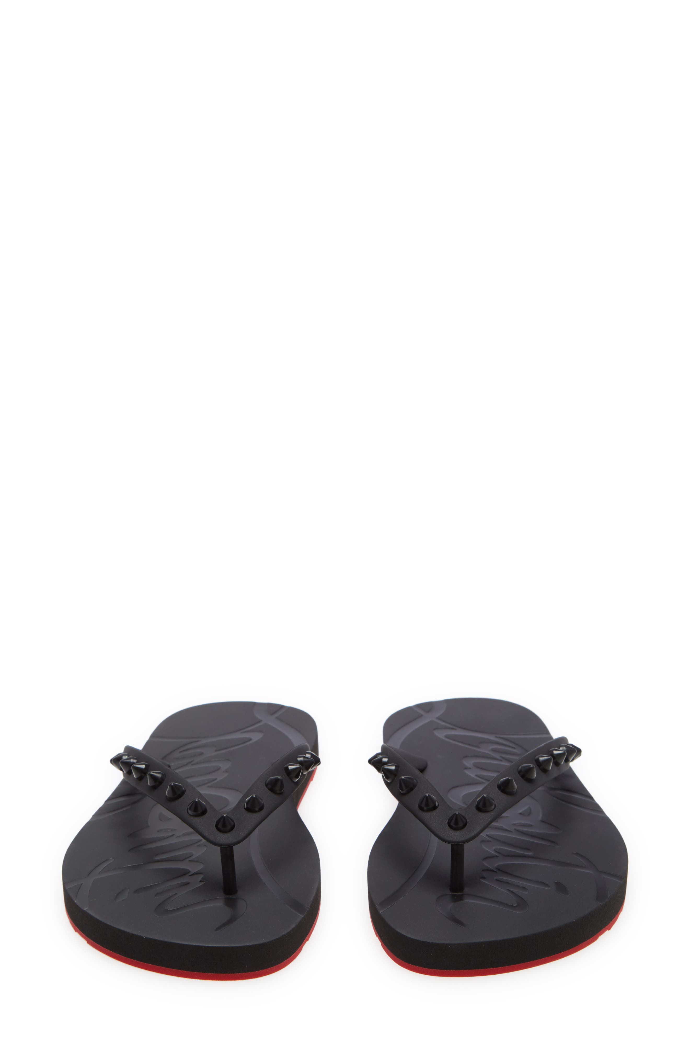 Loubi Flip Flop, Alternate, color, BLACK