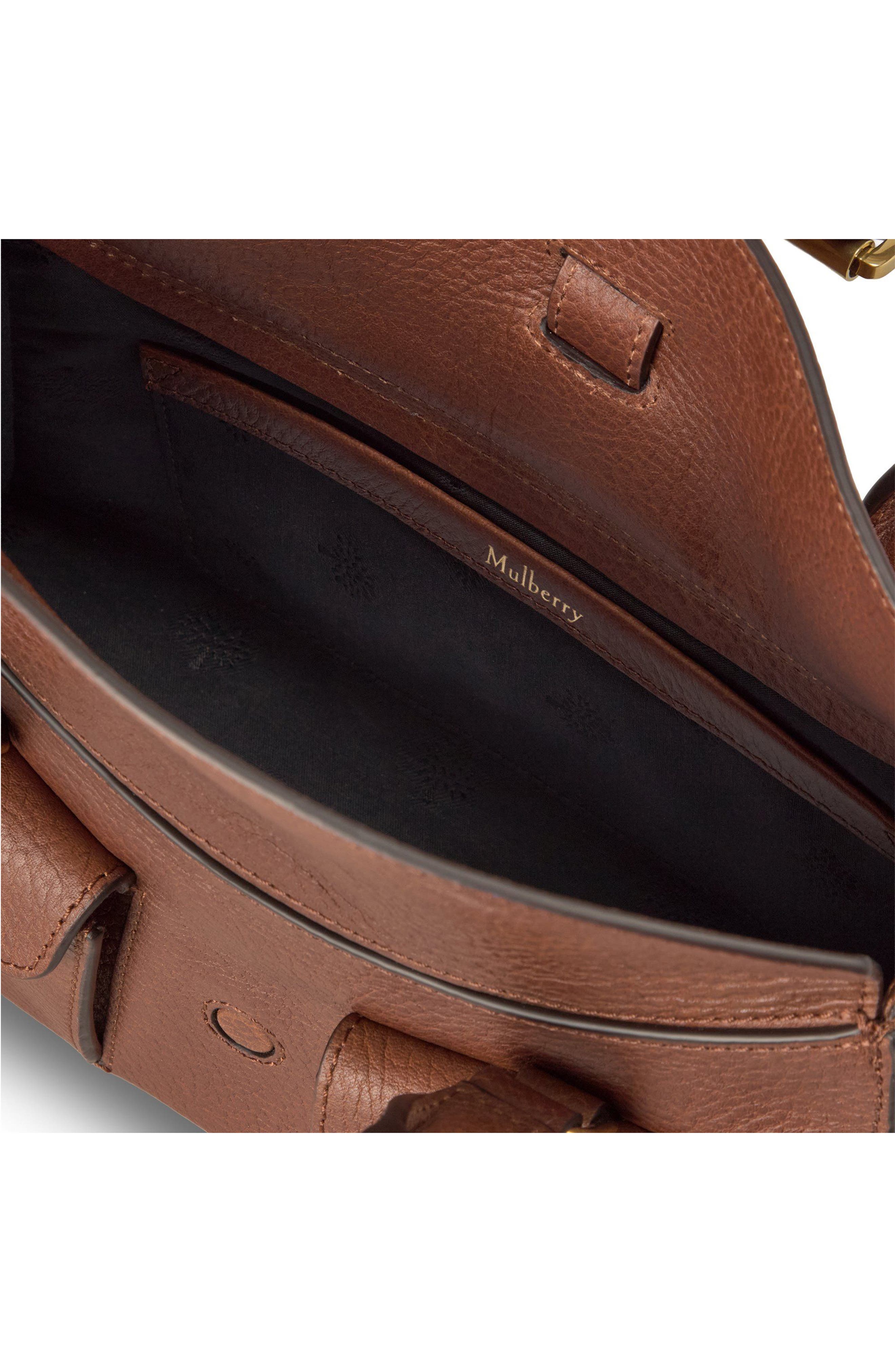 Mulberry Mini Roxanne Revived Grained Leather Crossbody Bag, Alternate, color, Oak