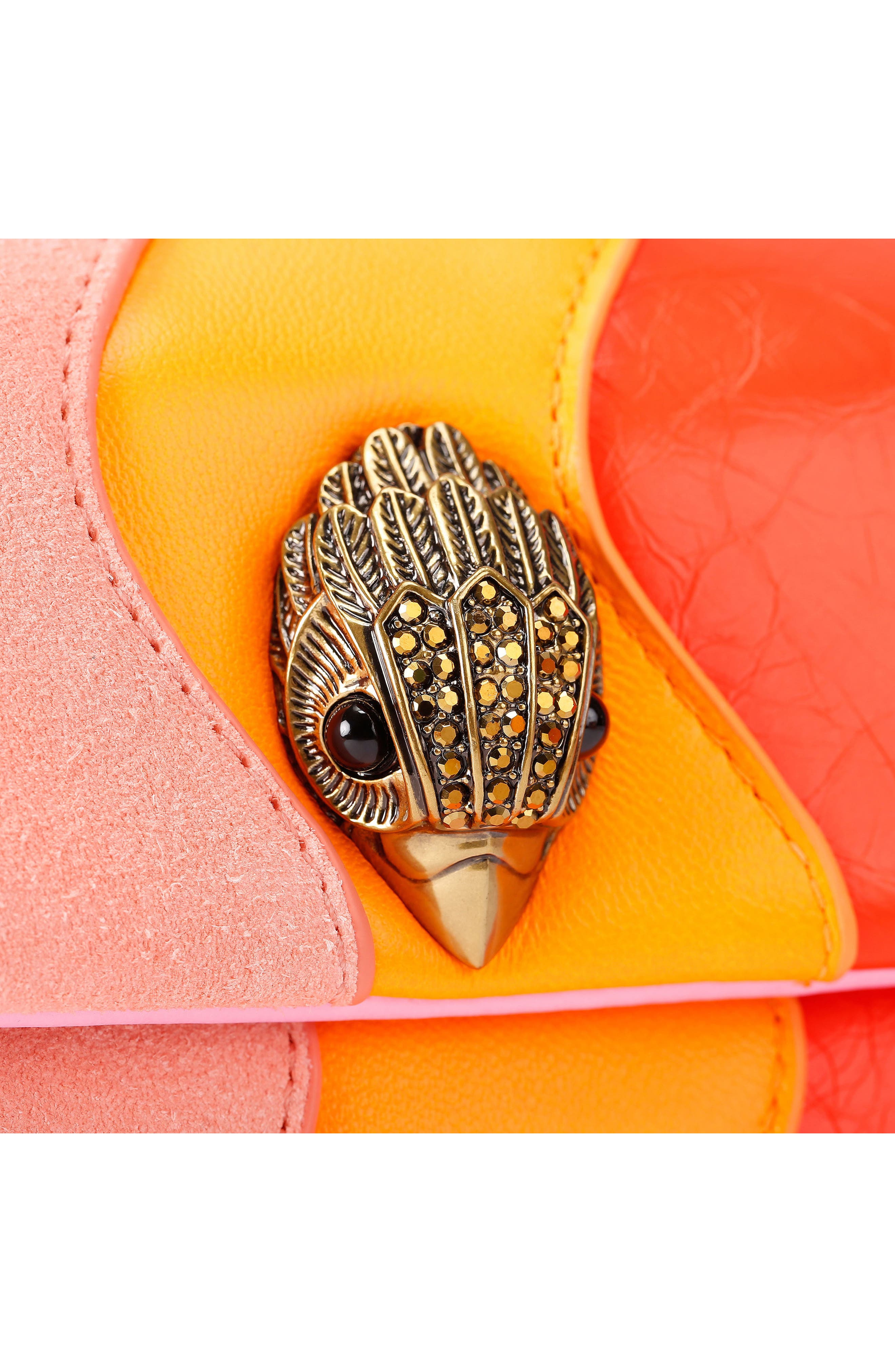 Kurt Geiger London Mini Kensington Convertible Leather Crossbody Bag, Alternate, color, Pink