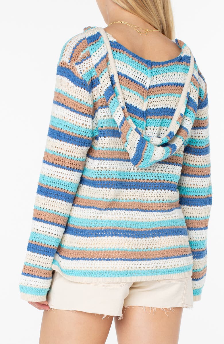 Roxy Hippie Love Crochet Hoodie, Alternate, color, 