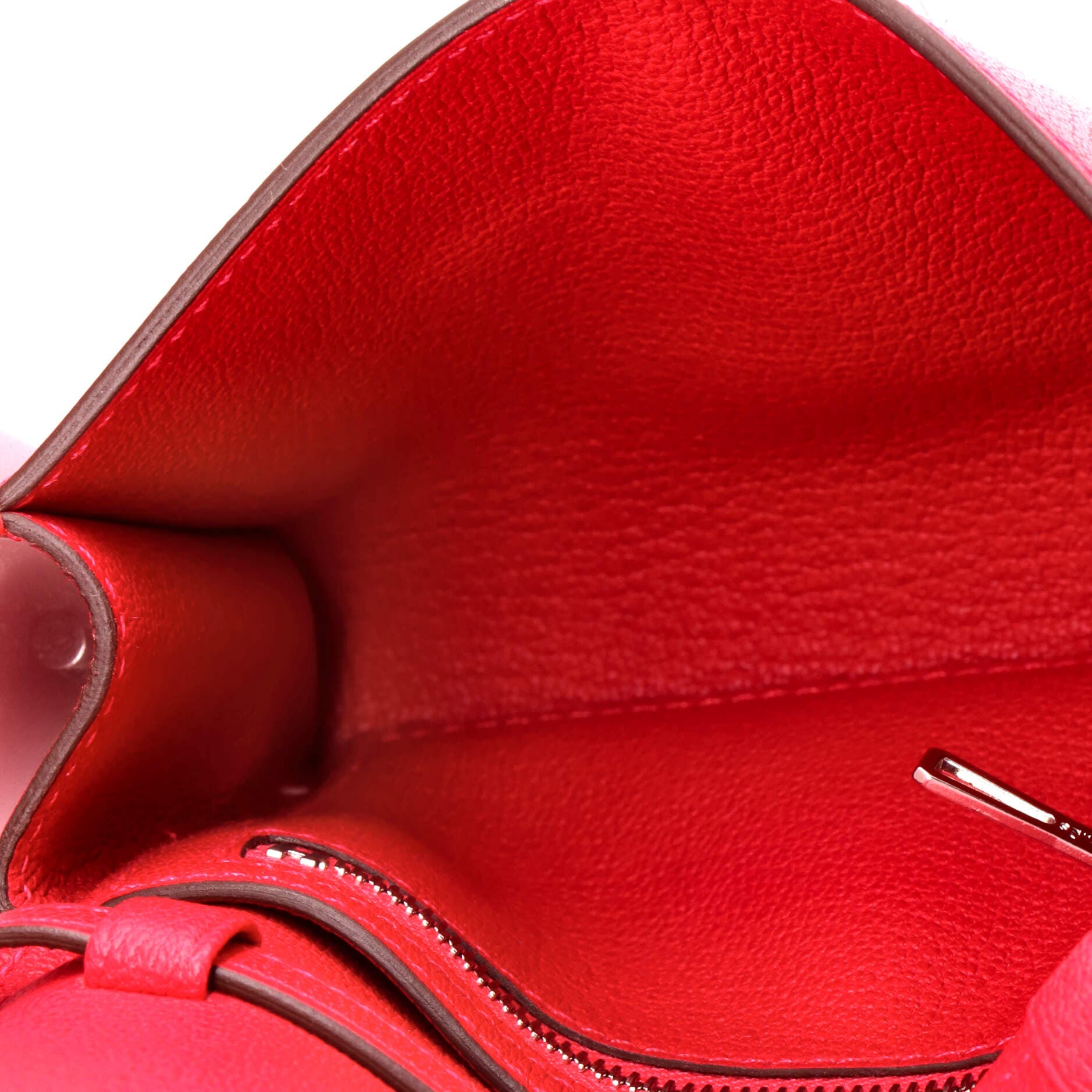 Pre-Owned Hermes Chaine d'Ancre Compact Wallet on Strap Chevre Chamkila, Alternate, color, Framboise