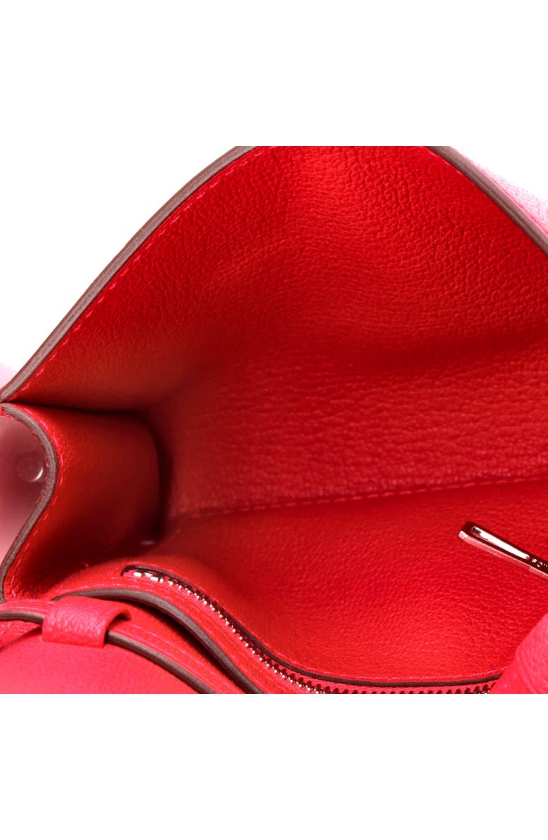 Pre-Owned Hermes Chaine d'Ancre Compact Wallet on Strap Chevre Chamkila, Alternate, color, Framboise