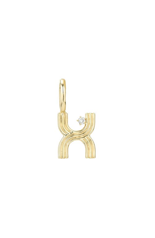 ADINA REYTER ADINA REYTER GROOVY DIAMOND MINI INITIAL CHARM 