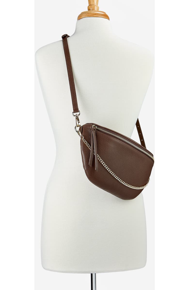 GiGi New York Beck Sling Bag, Alternate, color, Chocolate