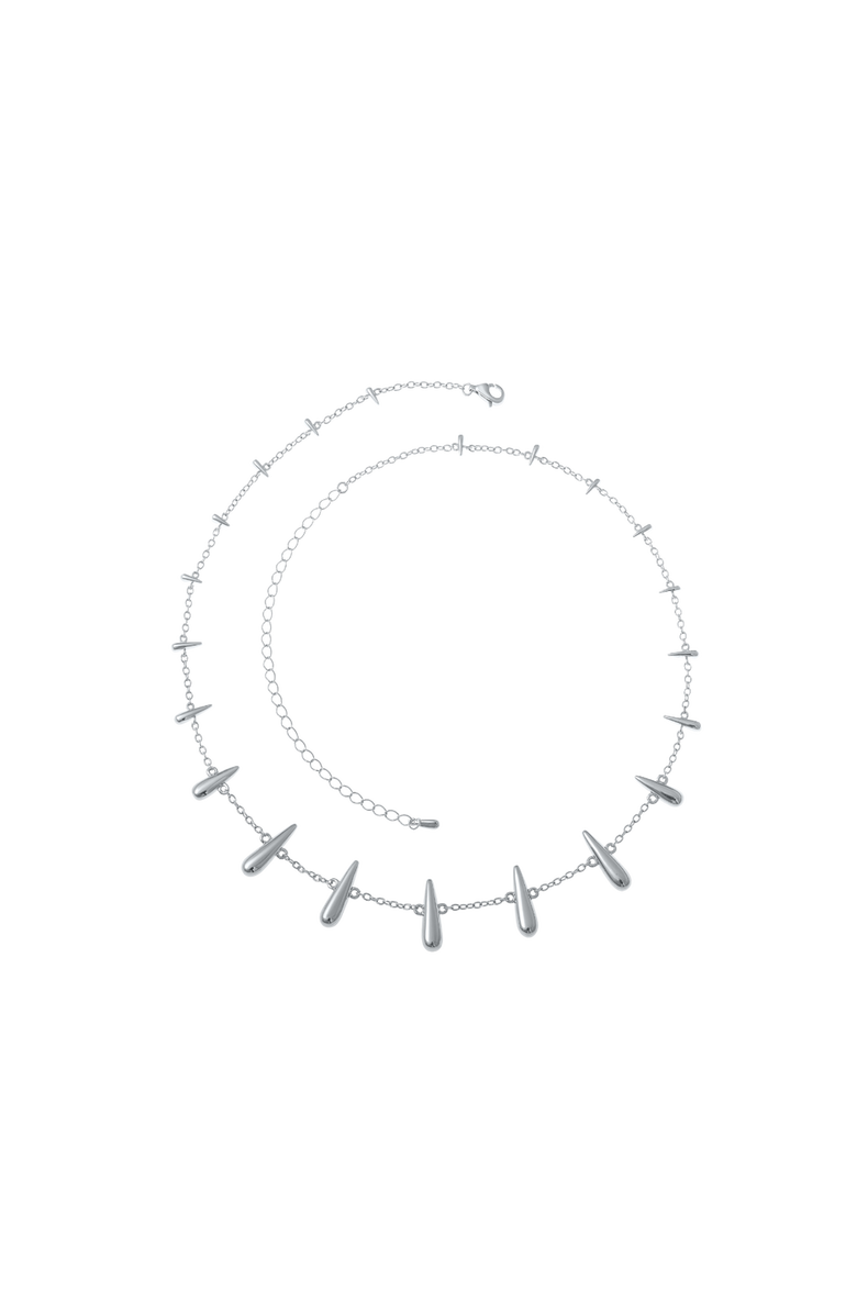 Lucy Quartermaine Shard Station Necklace, Main, color, Sterling Silver