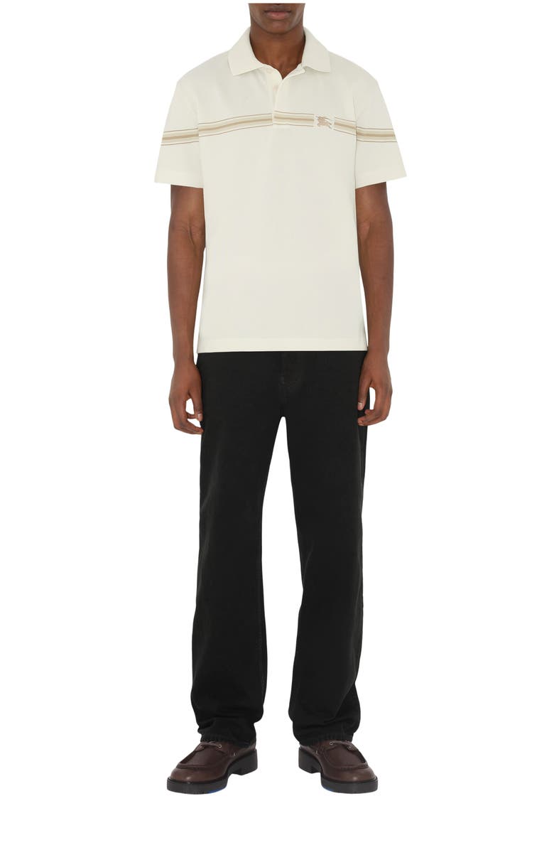 Burberry Striped Cotton Polo Shirt, Main, color,