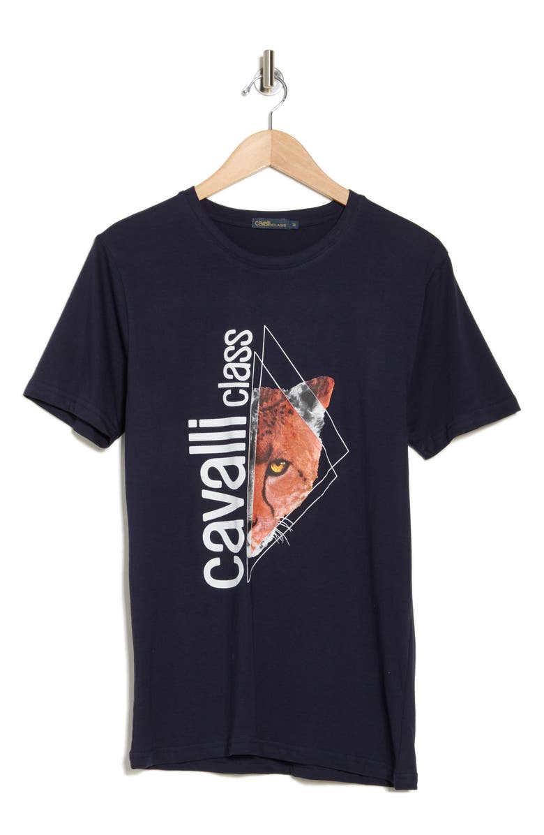 Cavalli Class Stretch Cotton Graphic T-Shirt, Alternate, color, 