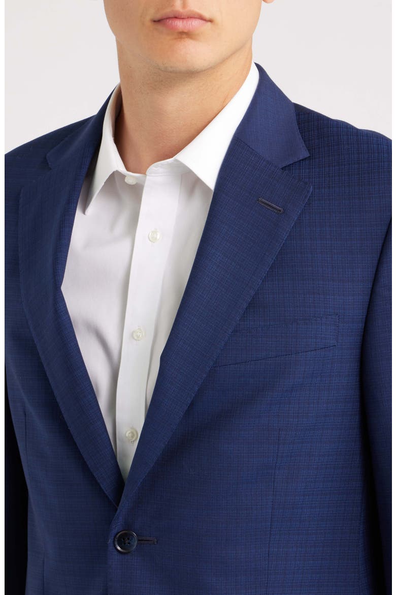 Flynn Classic Fit Navy Check Wool Suit, Alternate, color, BLUE