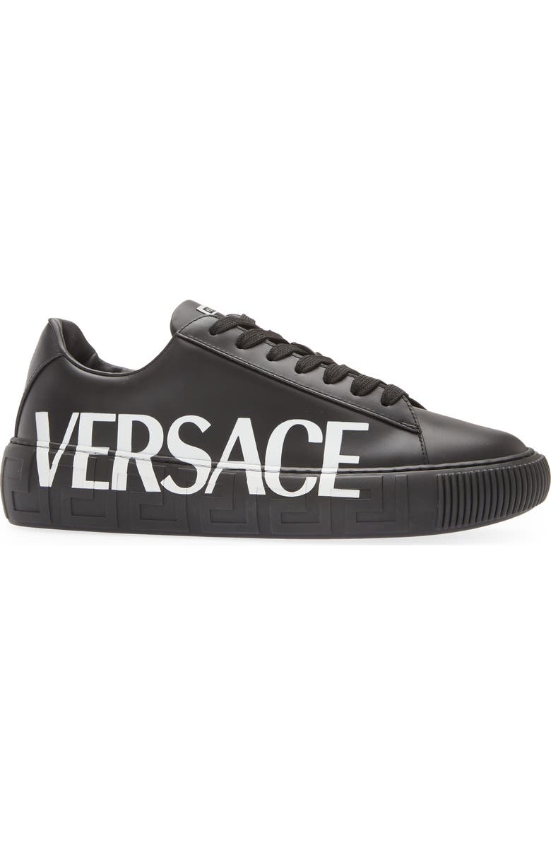 Versace Greca Logo Low Top Sneaker, Alternate, color,