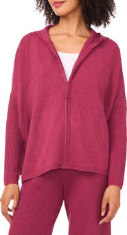 Halogen® Rib Knit Hoodie