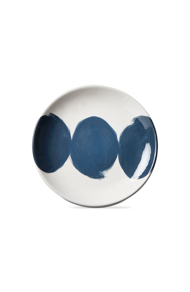 tag Brushstroke Blue Multi Ceramic Appetizer Plates Set, Main, color, Blue