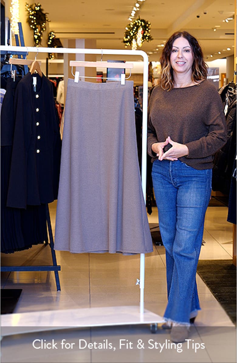 A-Line Maxi Sweater Skirt, sales video thumbnail