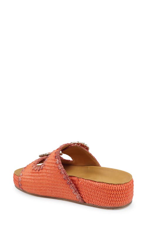 Zigi Artisan Rad Platform Sandal In Orange