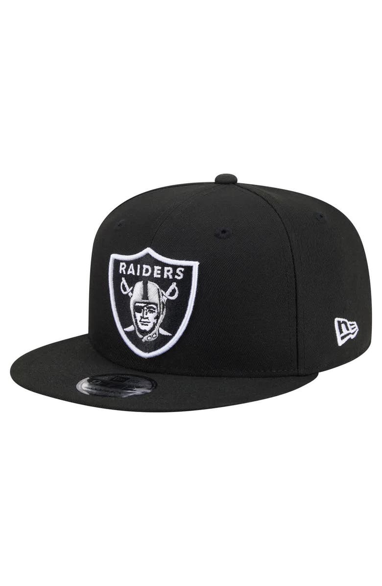 New Era Men's New Era  Black Las Vegas Raiders 9FIFTY Snapback Hat, Main, color, Black