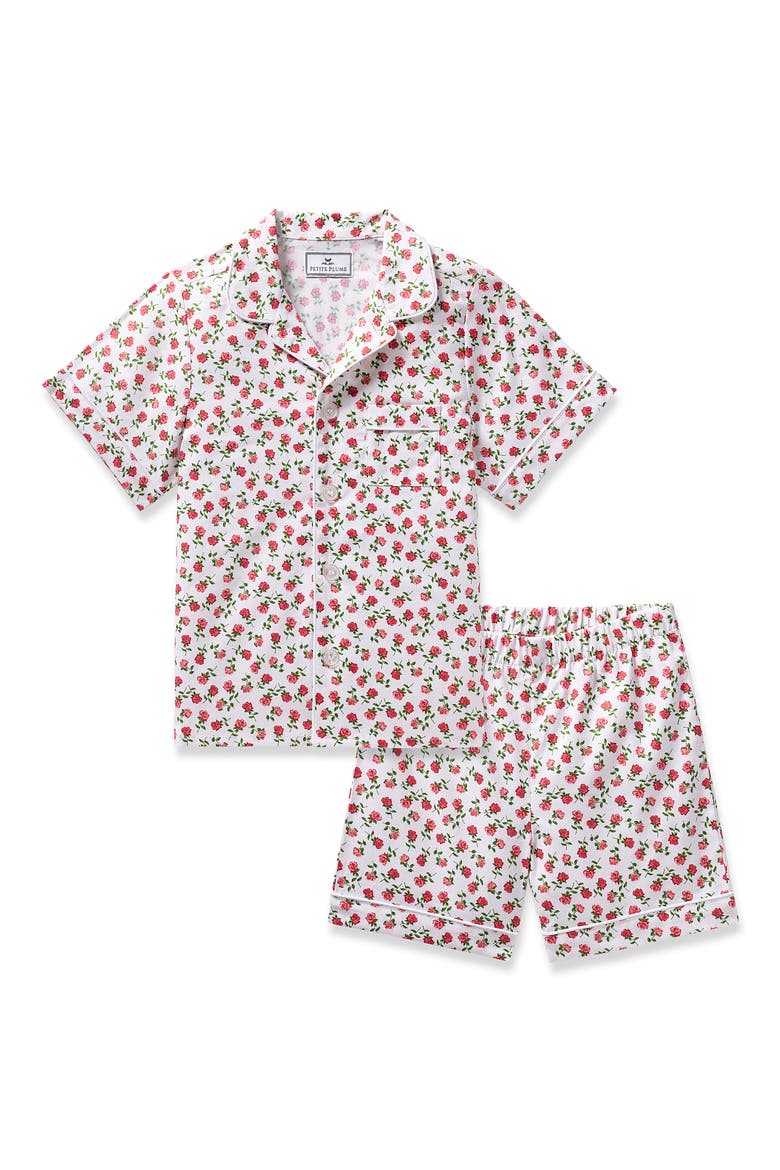 Kids' Floral Print Two-Piece Short Pajamas, Main, color, PINK