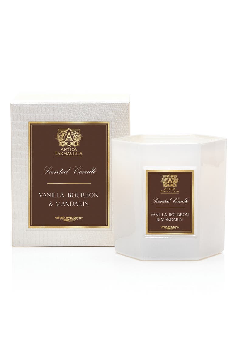 Antica Farmacista Vanilla Bourbon and Mandarin Hexagonal Candle, Main, color, 