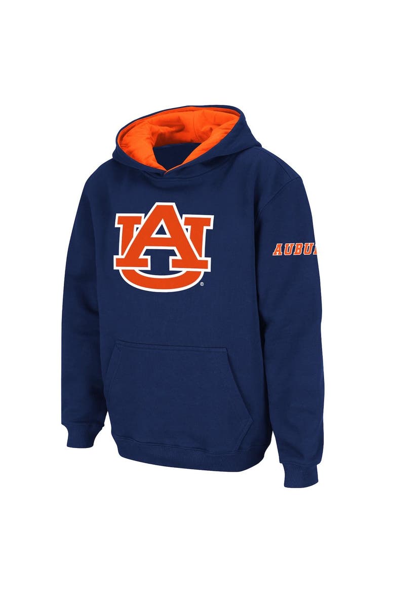 Youth Stadium Athletic Navy Auburn Tigers Big Logo Pullover Hoodie, Alternate, color, Navy