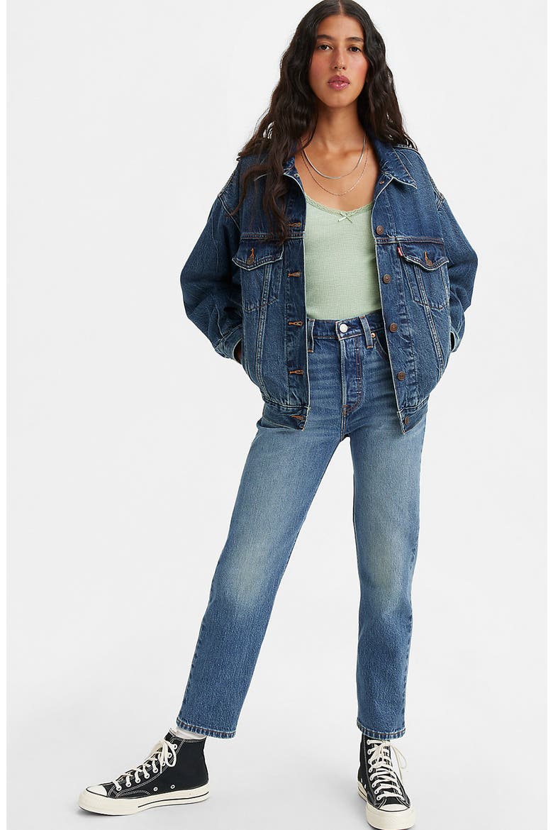 501® Original Crop Straight Leg Jeans (Women) | Nordstrom