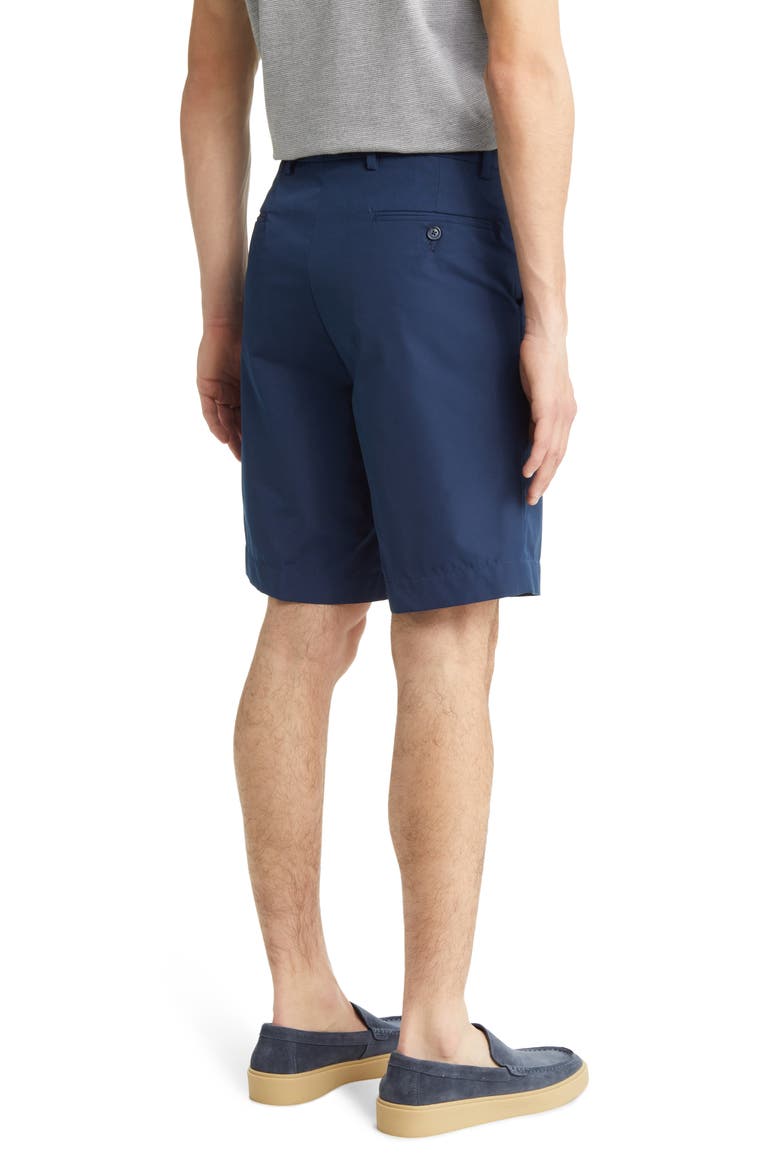 Prime Poplin Flat Front Shorts, Alternate, color, NAVY