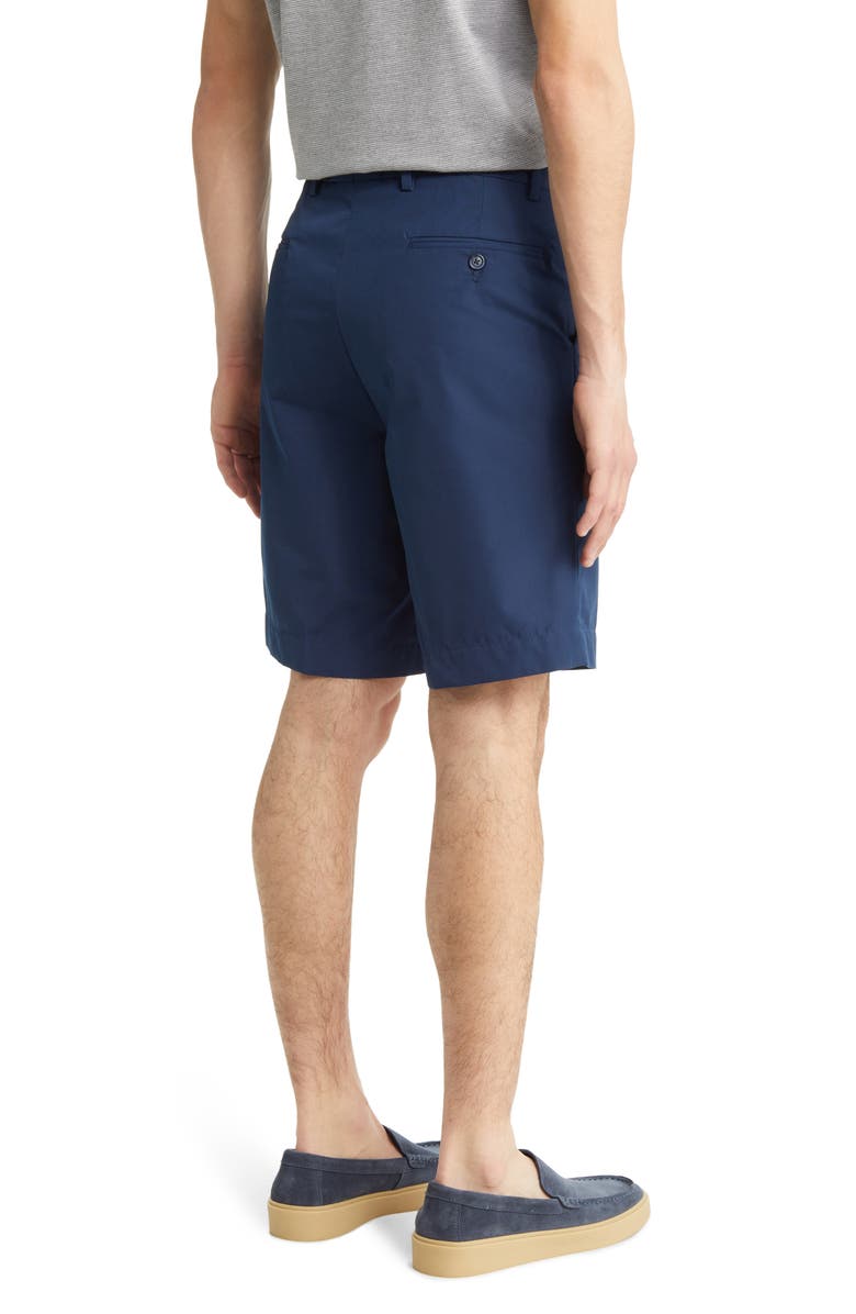 Berle Prime Poplin Flat Front Shorts, Alternate, color, Navy