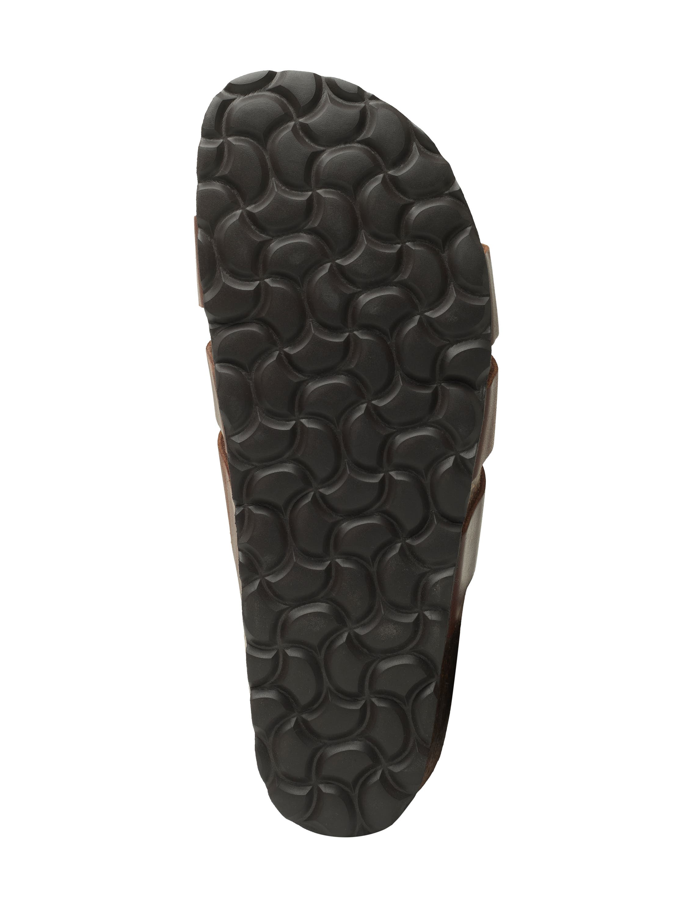 Celtic & Co. Triple Strap Low Wedge Mule, Alternate, color, Rust