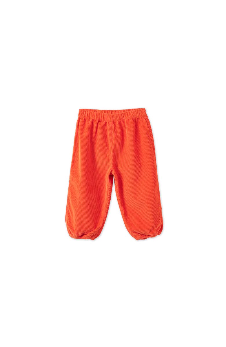 Vild House of Little Organic Cotton Corduroy Trousers, Main, color, Dark Coral