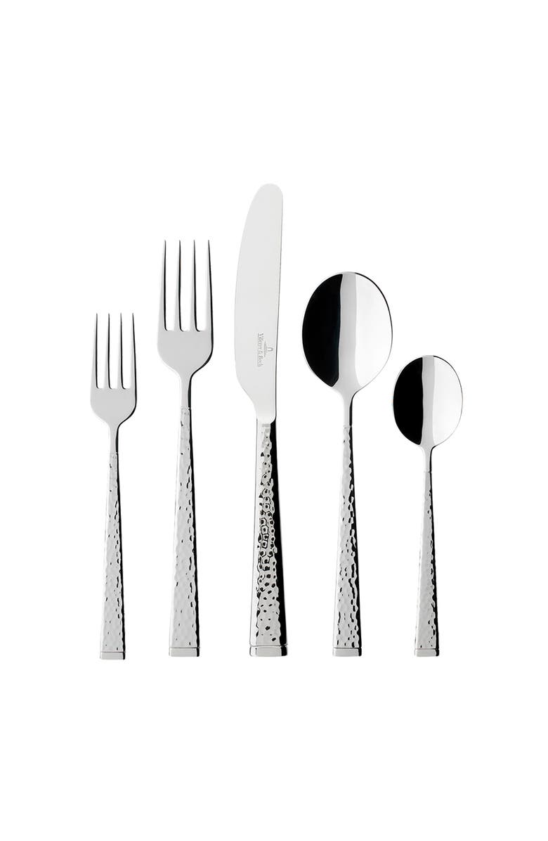 Villeroy & Boch Blacksmith 60-Piece Flatware Set in Gift Box, Alternate, color, Silver/Platinum