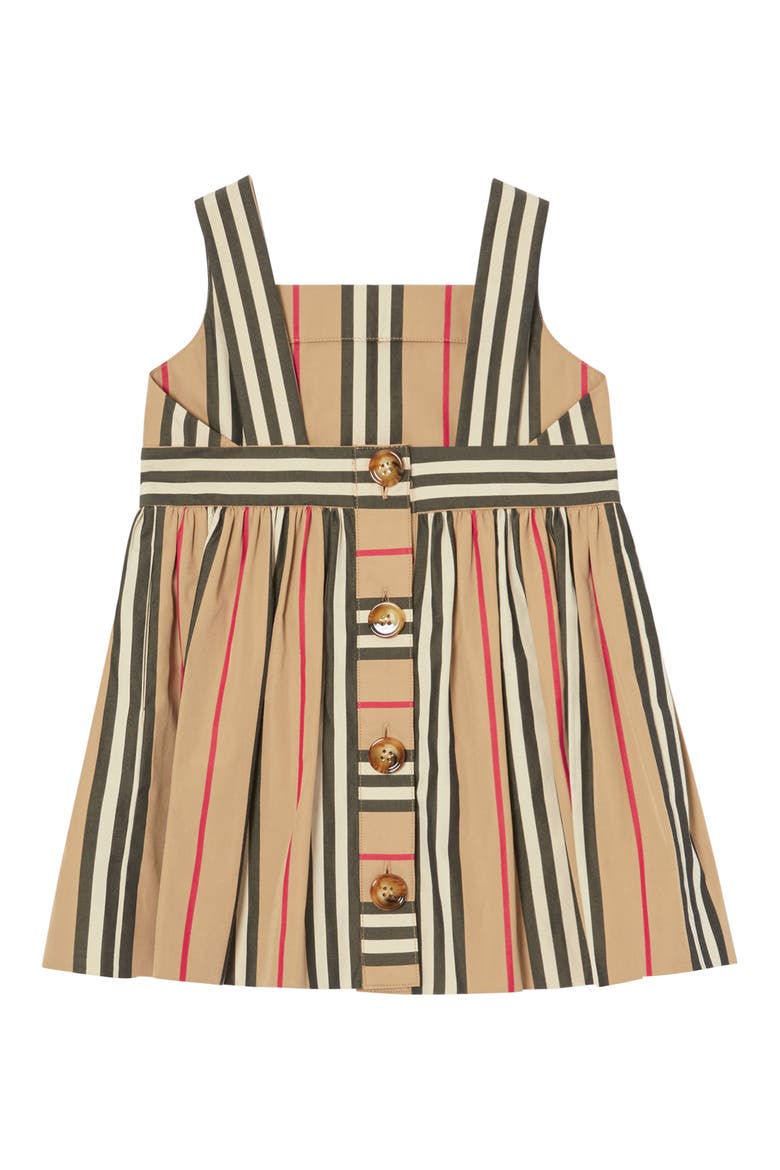 Astrid Icon Stripe Poplin Dress, Alternate, color, ARCHIVE BEIGE