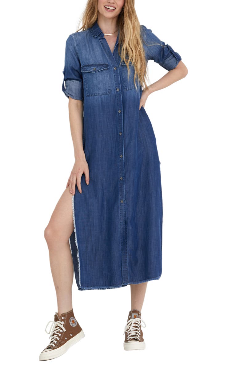 Bella Dahl Denim Shirtdress, Main, color, 