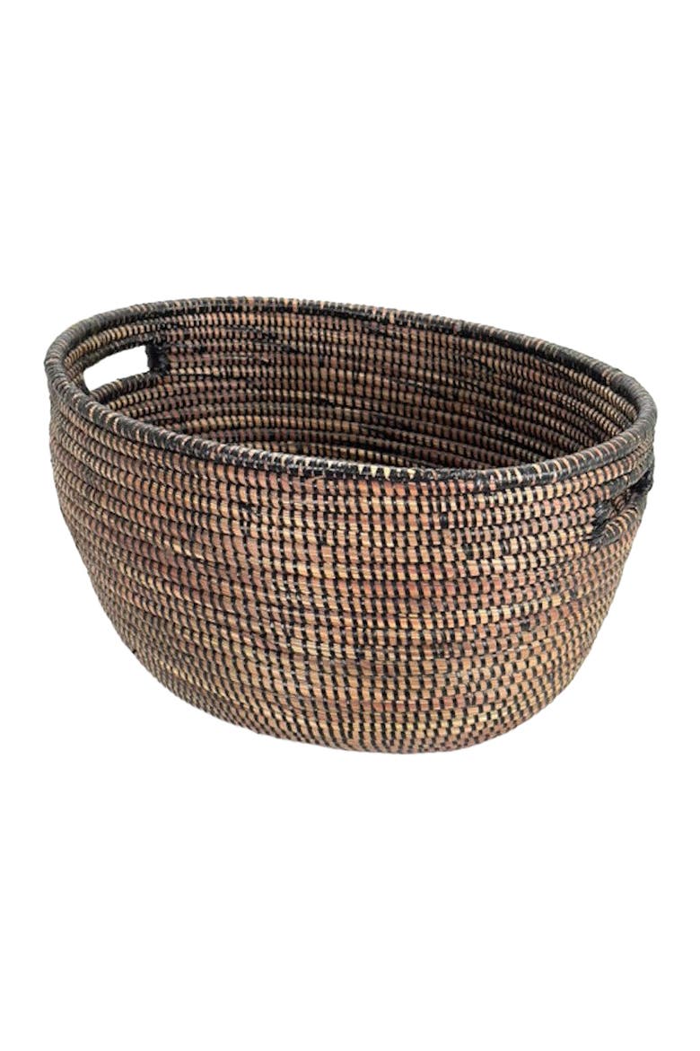 Oval Storage Basket Monochrome, Main, color, Black