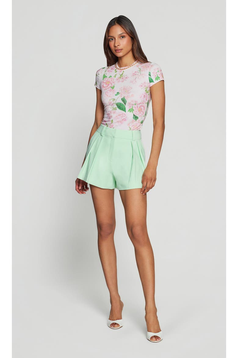Willa Lightweight Crepe Shorts, Alternate, color, Green
