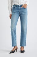 rag & bone Harlow Mid Rise Straight Leg Ankle Length Jeans